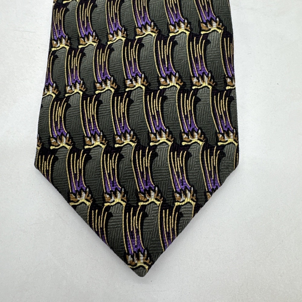 Vtg J. Garcia Collectors Edition Men's Tie "birdland" 100% Silk 1996‎ 58" X 4"